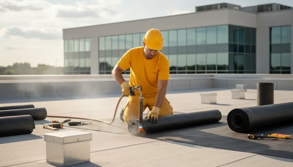 Carsoncity Roofing modified bitumen installation services -  Carson